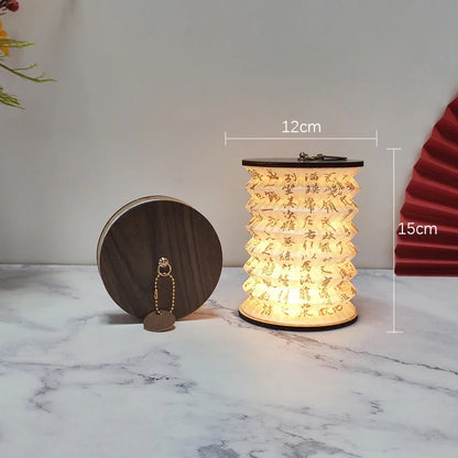 Foldable Touch LED Desk Lamp - Rechargeable Portable Lantern