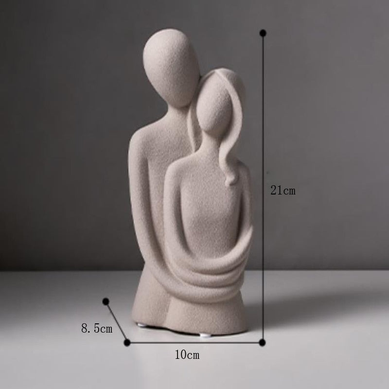 EternaLuxe Ceramic Statue: Eternal Love in Modern Elegance