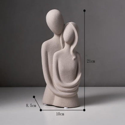 EternaLuxe Ceramic Statue: Eternal Love in Modern Elegance