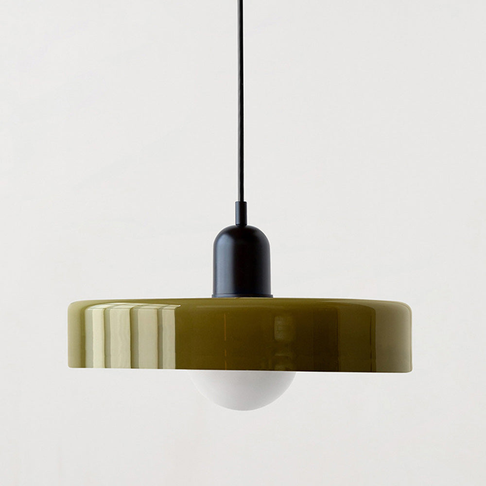 Vibrant Colored Glass Pendant Lamp by BauLume