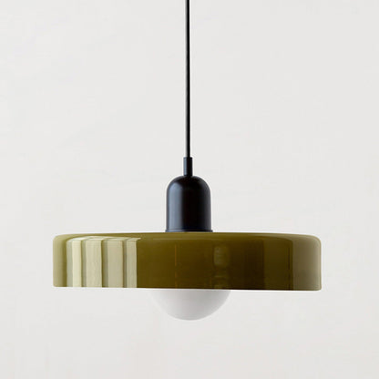Vibrant Colored Glass Pendant Lamp by BauLume