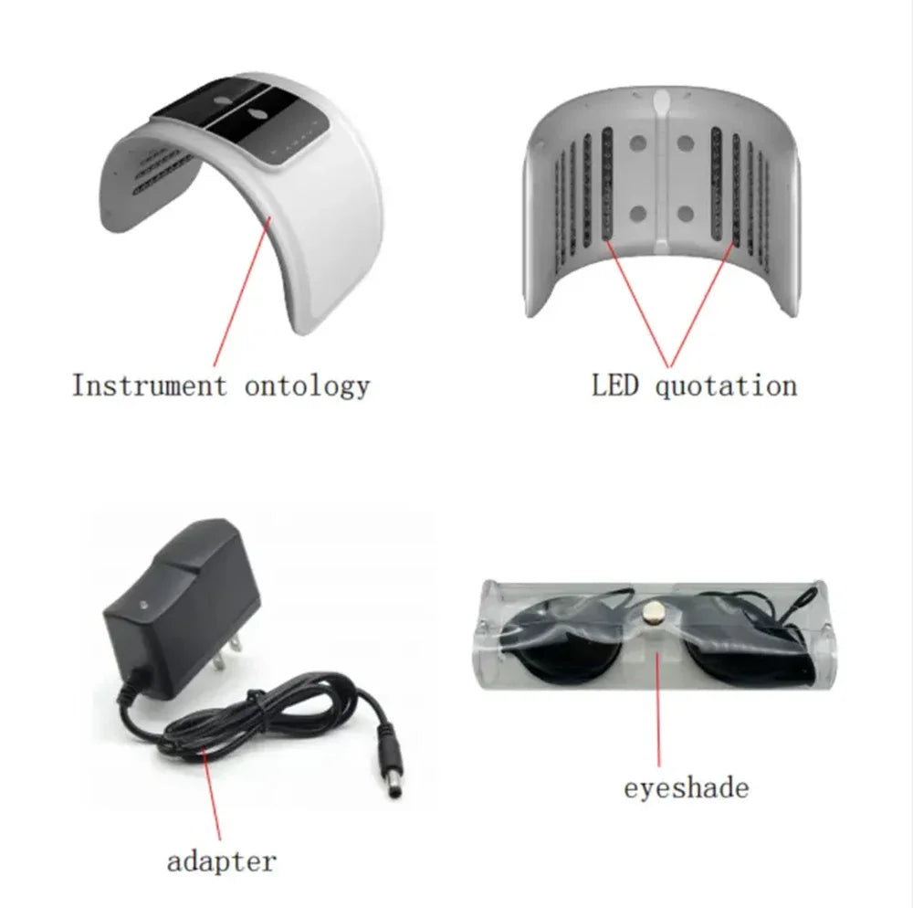 7-Colour PDT LED Facial Mask - Red Light Therapy