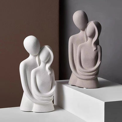 EternaLuxe Ceramic Statue: Eternal Love in Modern Elegance