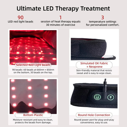 Red Light Infrared Therapy Slippers - Heated Foot Comfort