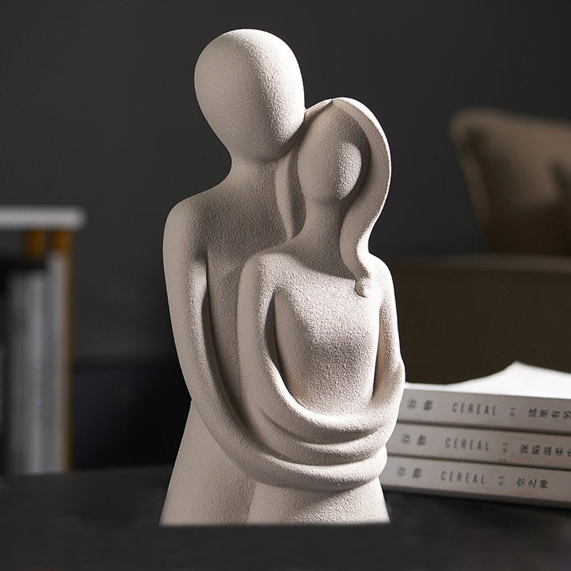 EternaLuxe Ceramic Statue: Eternal Love in Modern Elegance