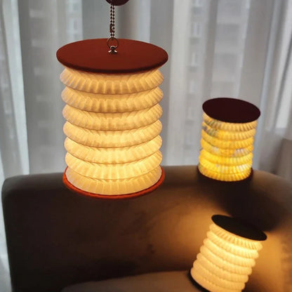 Foldable Touch LED Desk Lamp - Rechargeable Portable Lantern