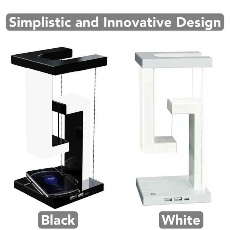 Anti-Gravity Levitating LED Lamp - 10W Wireless Charger