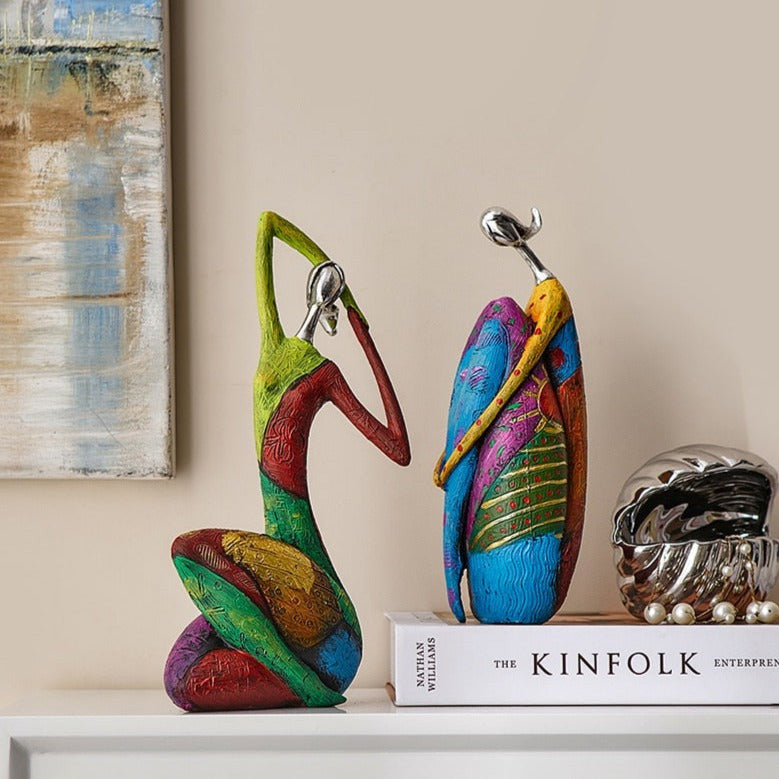 VividMuse – Abstract Women Sculptures with Colorful Elegance