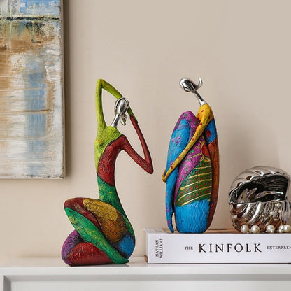 VividMuse – Abstract Women Sculptures with Colorful Elegance