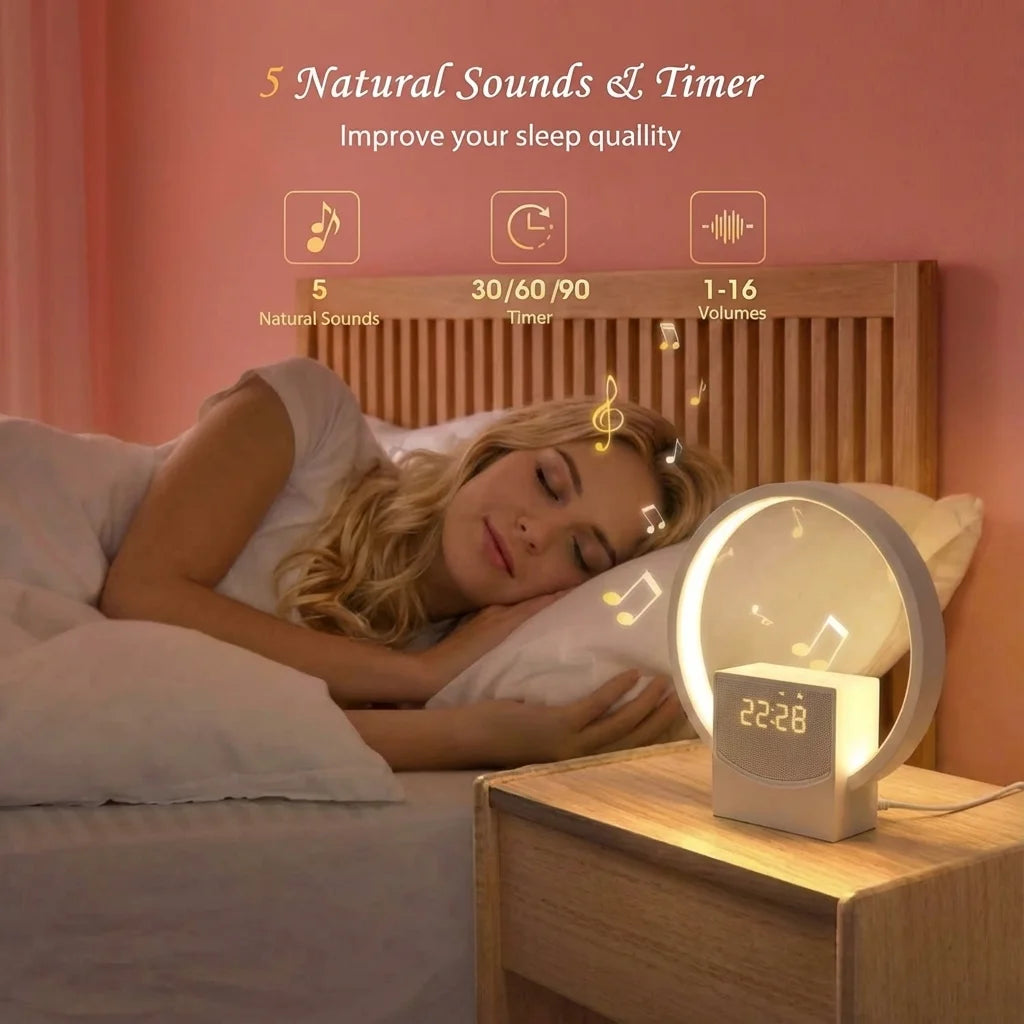 Sunrise Alarm Clock - Wake-Up Light, Bluetooth Speaker & White Noise