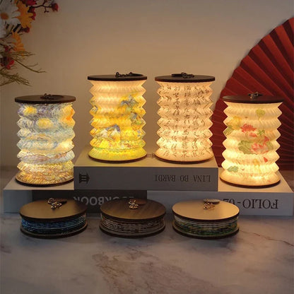 Foldable Touch LED Desk Lamp - Rechargeable Portable Lantern