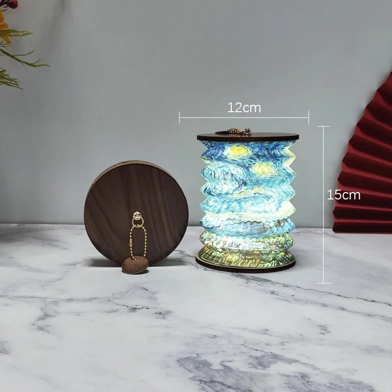 Foldable Touch LED Desk Lamp - Rechargeable Portable Lantern