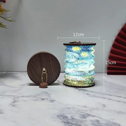 Foldable Touch LED Desk Lamp - Rechargeable Portable Lantern