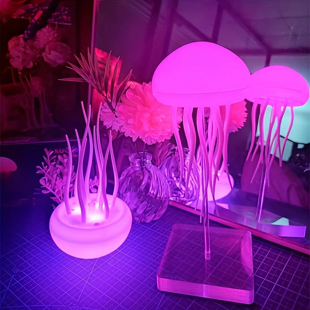 Bionic Jellyfish Night Light - Floating RGB Mood Lamp