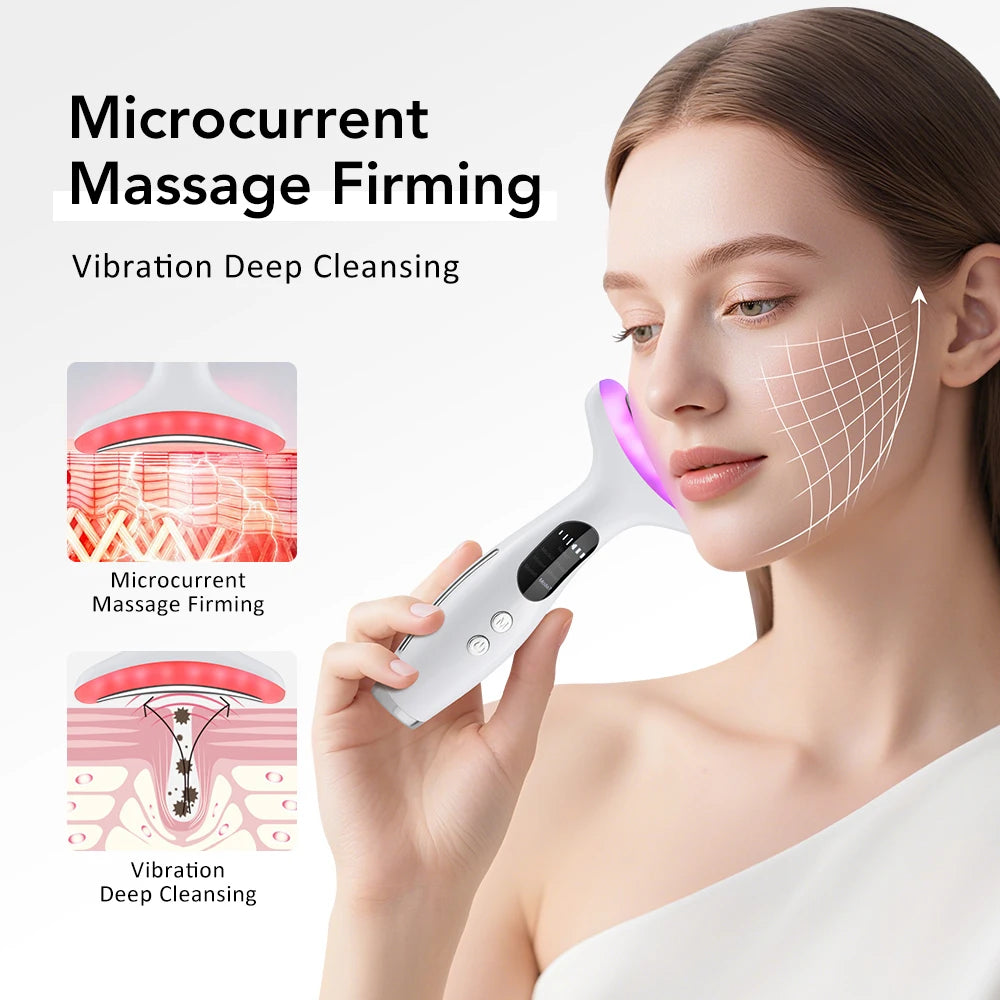 7-Colour LED & EMS Neck & Face Beauty Device