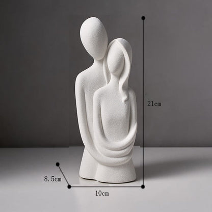 EternaLuxe Ceramic Statue: Eternal Love in Modern Elegance