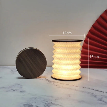 Foldable Touch LED Desk Lamp - Rechargeable Portable Lantern