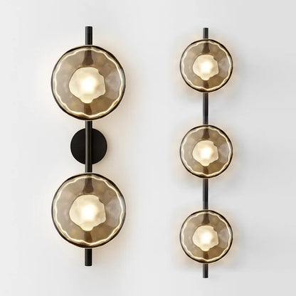 Modern Minimalist Shaped Glass Wall Lamp Nordic Living Room Designer Lights for Bedroom and Study Decoration Creative Art Light