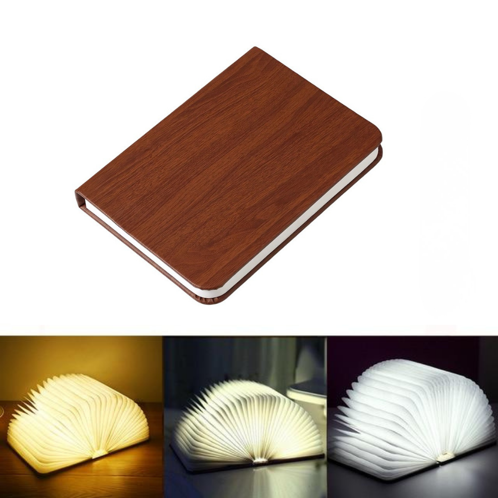Foldable Book LED Lamp - 360° Rechargeable Ambient Light