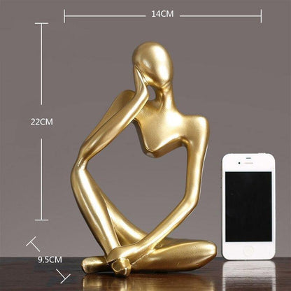 ArtMind – Sleek Minimalist Thinker Sculpture for Modern Elegance
