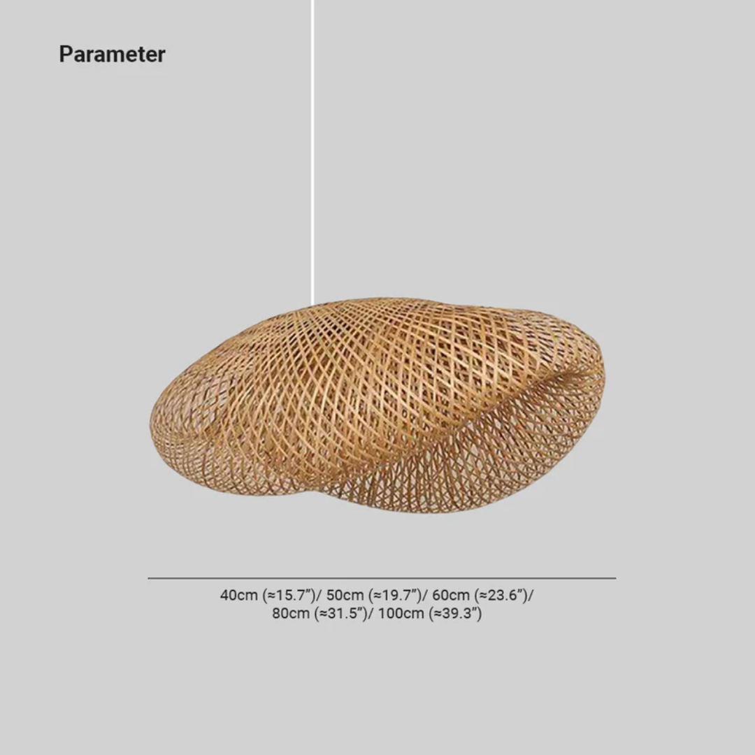 Designer LED Pendant Light with Bamboo Sphere – EcoSphere