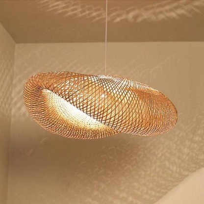 Designer LED Pendant Light with Bamboo Sphere – EcoSphere