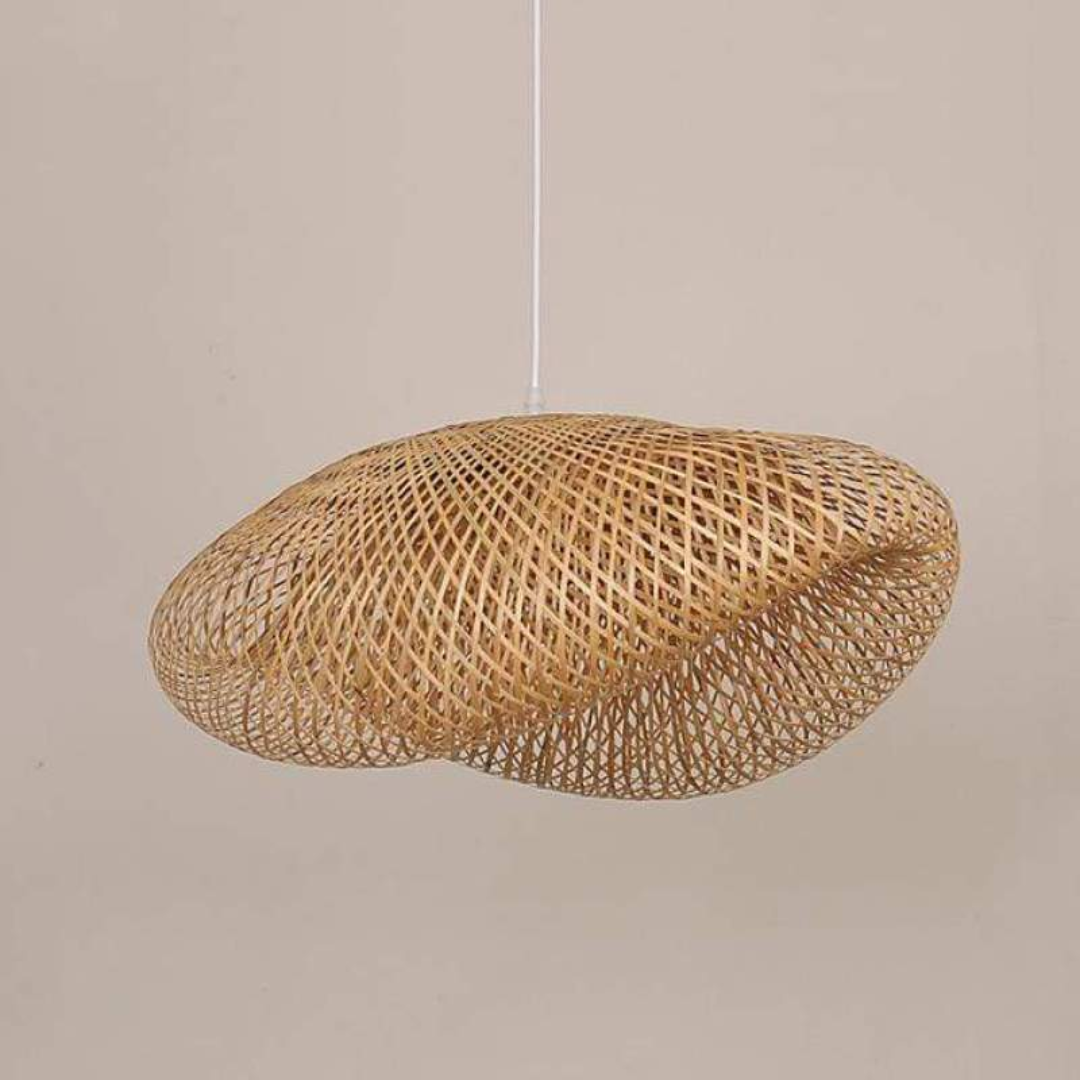 Designer LED Pendant Light with Bamboo Sphere – EcoSphere