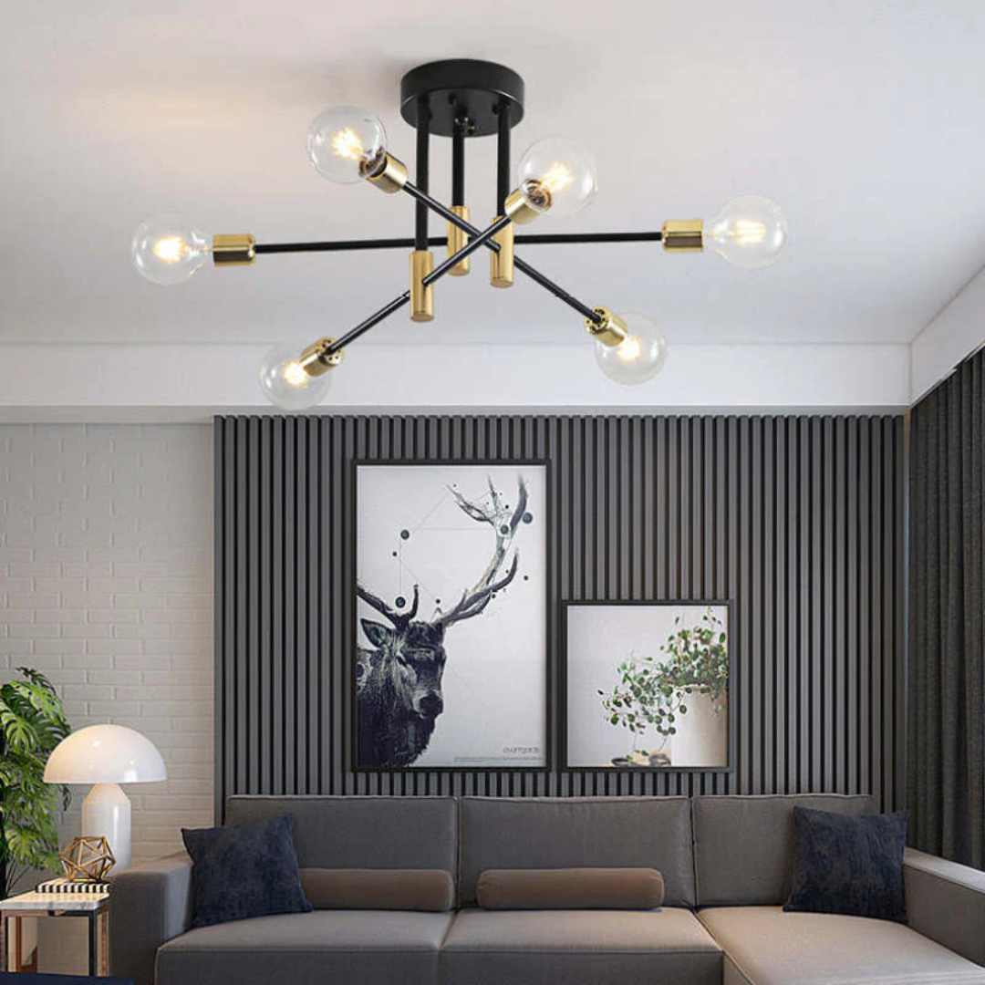 Lumière Royale: Sleek Modern LED Ceiling Light