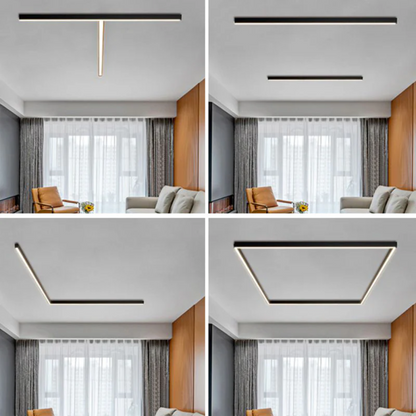 Stratum Industrial Linear LED Ceiling Light - High-Efficiency, Durable Ceiling Fixture