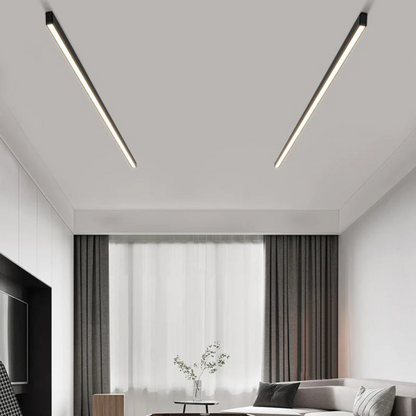 Stratum Industrial Linear LED Ceiling Light - High-Efficiency, Durable Ceiling Fixture