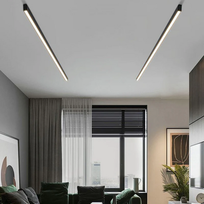 Stratum Industrial Linear LED Ceiling Light - High-Efficiency, Durable Ceiling Fixture