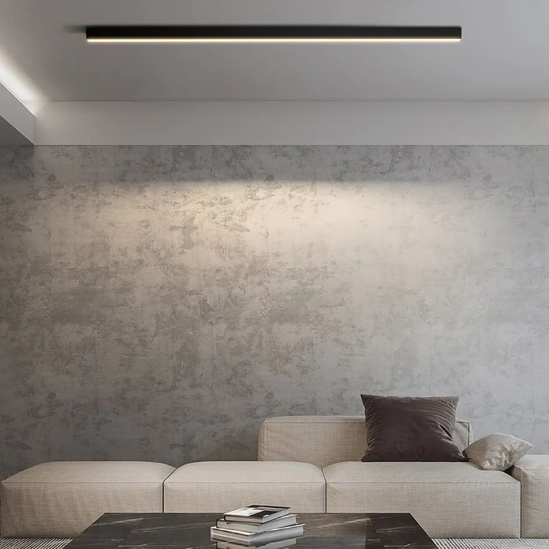 Stratum Industrial Linear LED Ceiling Light - High-Efficiency, Durable Ceiling Fixture