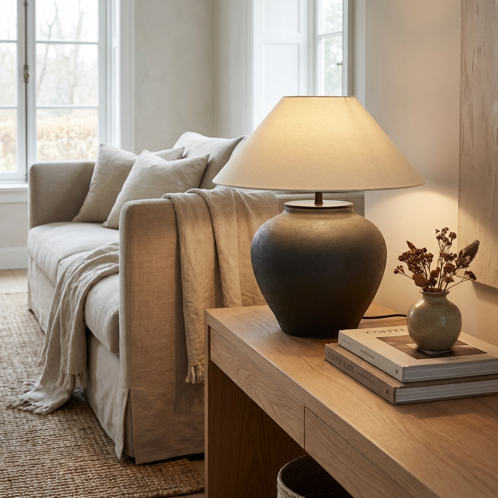 Elegant Vintage Ceramic Table Lamp with Timeless Charm