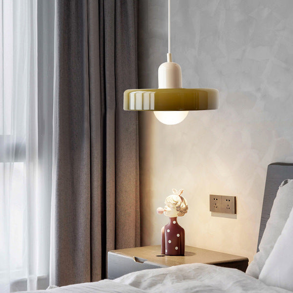Vibrant Colored Glass Pendant Lamp by BauLume