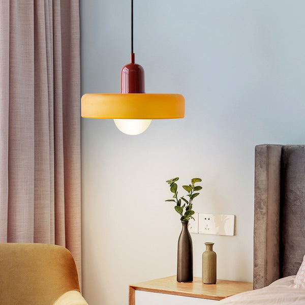 Vibrant Colored Glass Pendant Lamp by BauLume