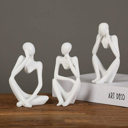 ArtMind – Sleek Minimalist Thinker Sculpture for Modern Elegance