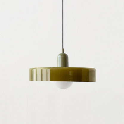 Vibrant Colored Glass Pendant Lamp by BauLume