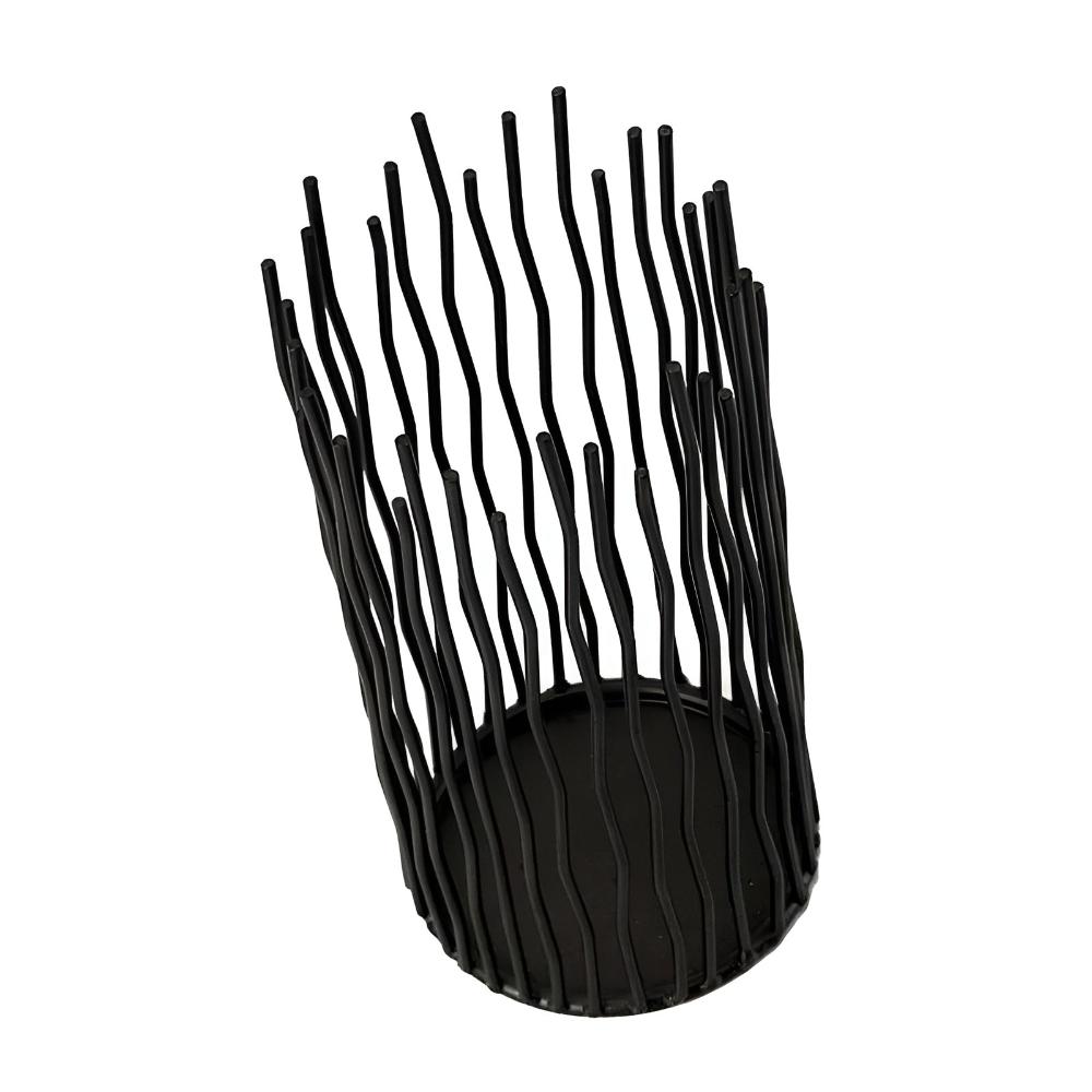 NoirLume Bohemian Iron Candlestick – Stylish Geometry for an Atmospheric Interior
