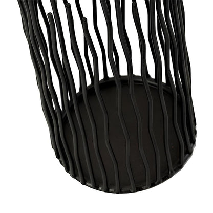 NoirLume Bohemian Iron Candlestick – Stylish Geometry for an Atmospheric Interior