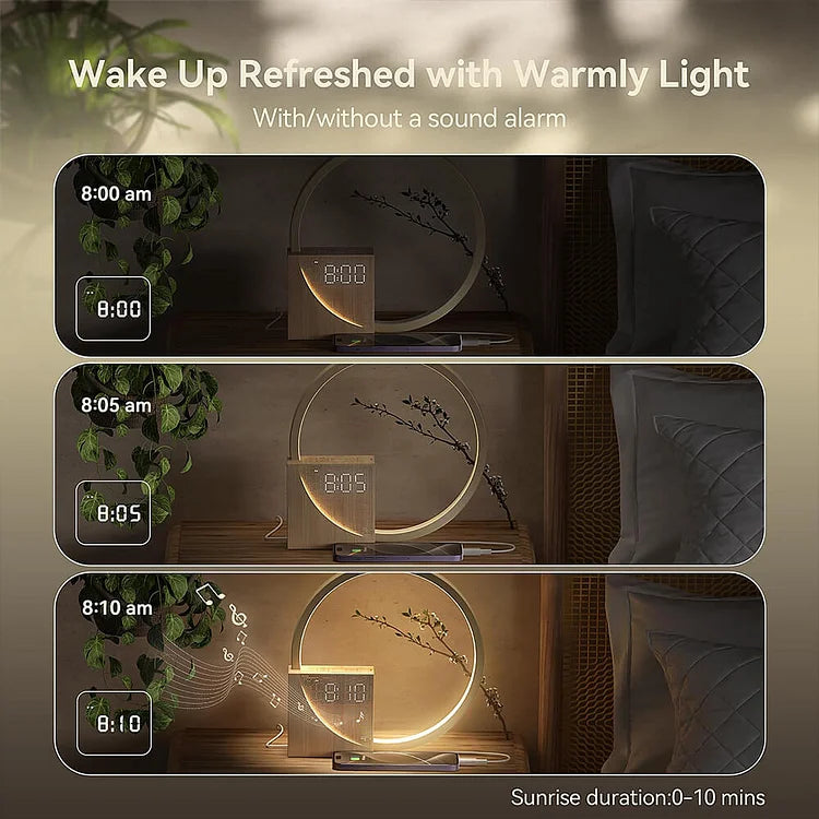 TouchGlow - Touch-Control Night Lamp with Alarm Clock