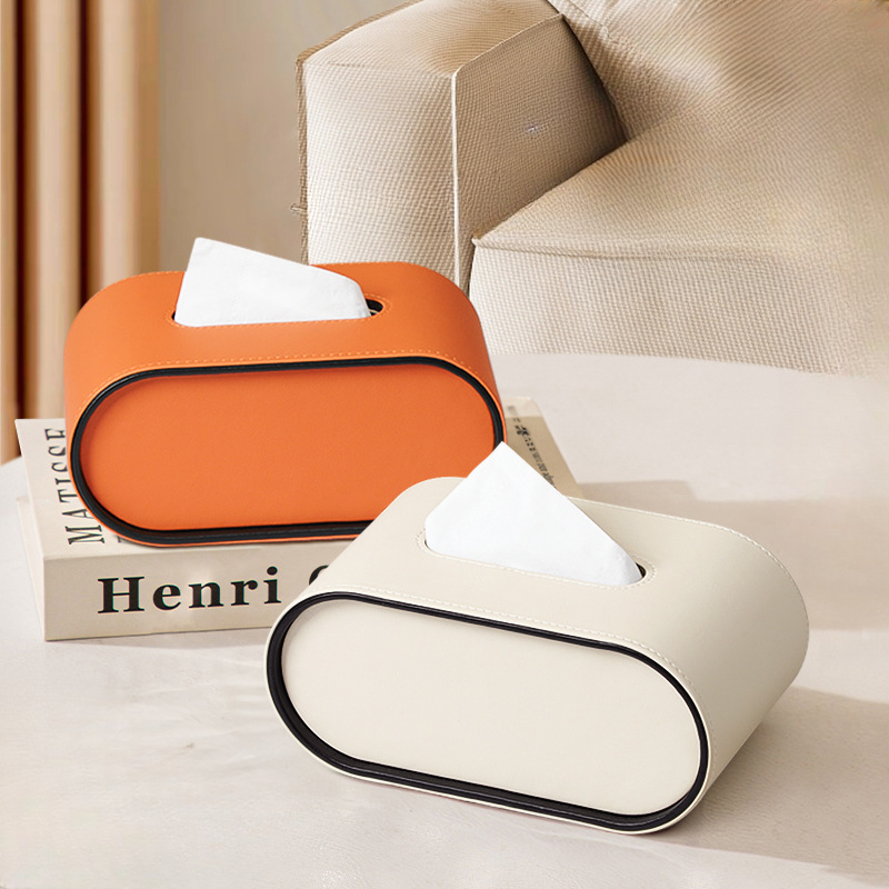 EliteLuxe Leather Tissue Box - Timeless Elegance, Modern Sophistication