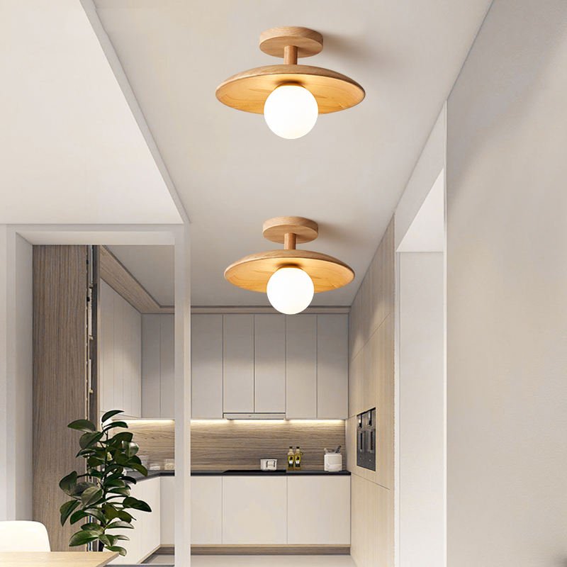 Chic Japanese Ceiling Light with Modern Minimalist Design