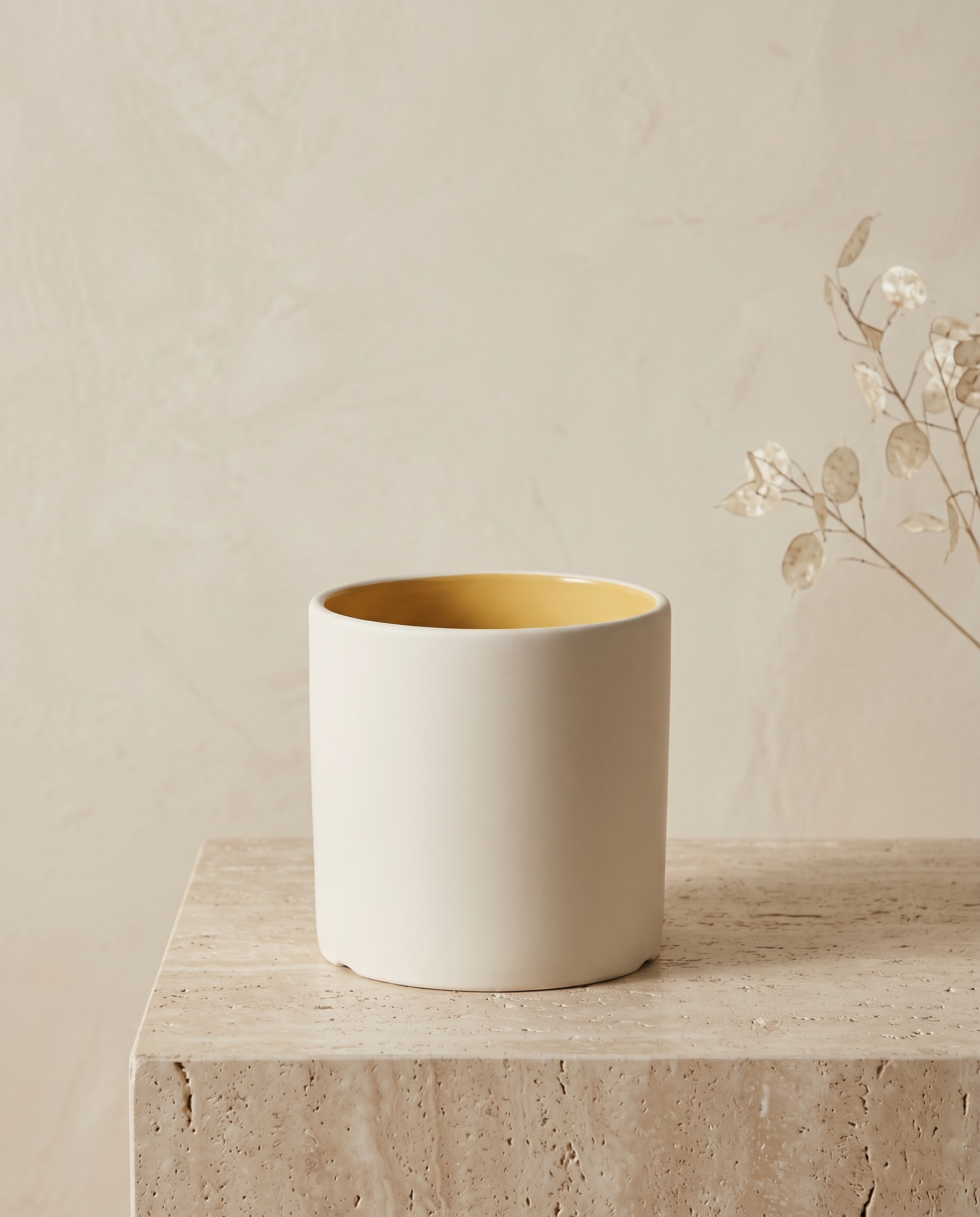 VividSphere ceramic flower pot minimalist luxury hero shot