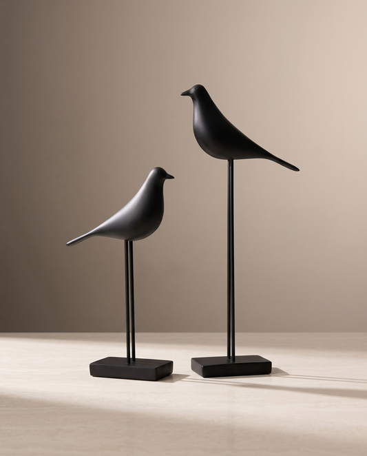 Aviera bird figurines minimalist luxury hero shot