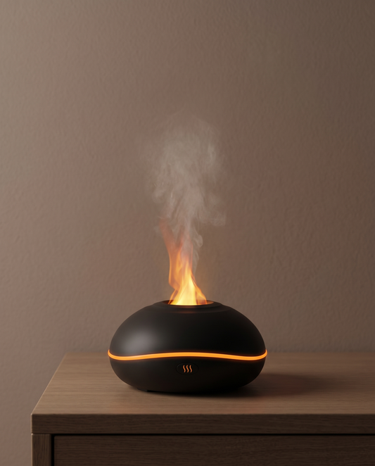 AuraFlame aroma diffuser minimalist luxury hero shot