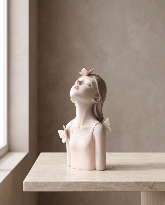 FloraGrace woodland sculpture minimalist luxury hero shot
