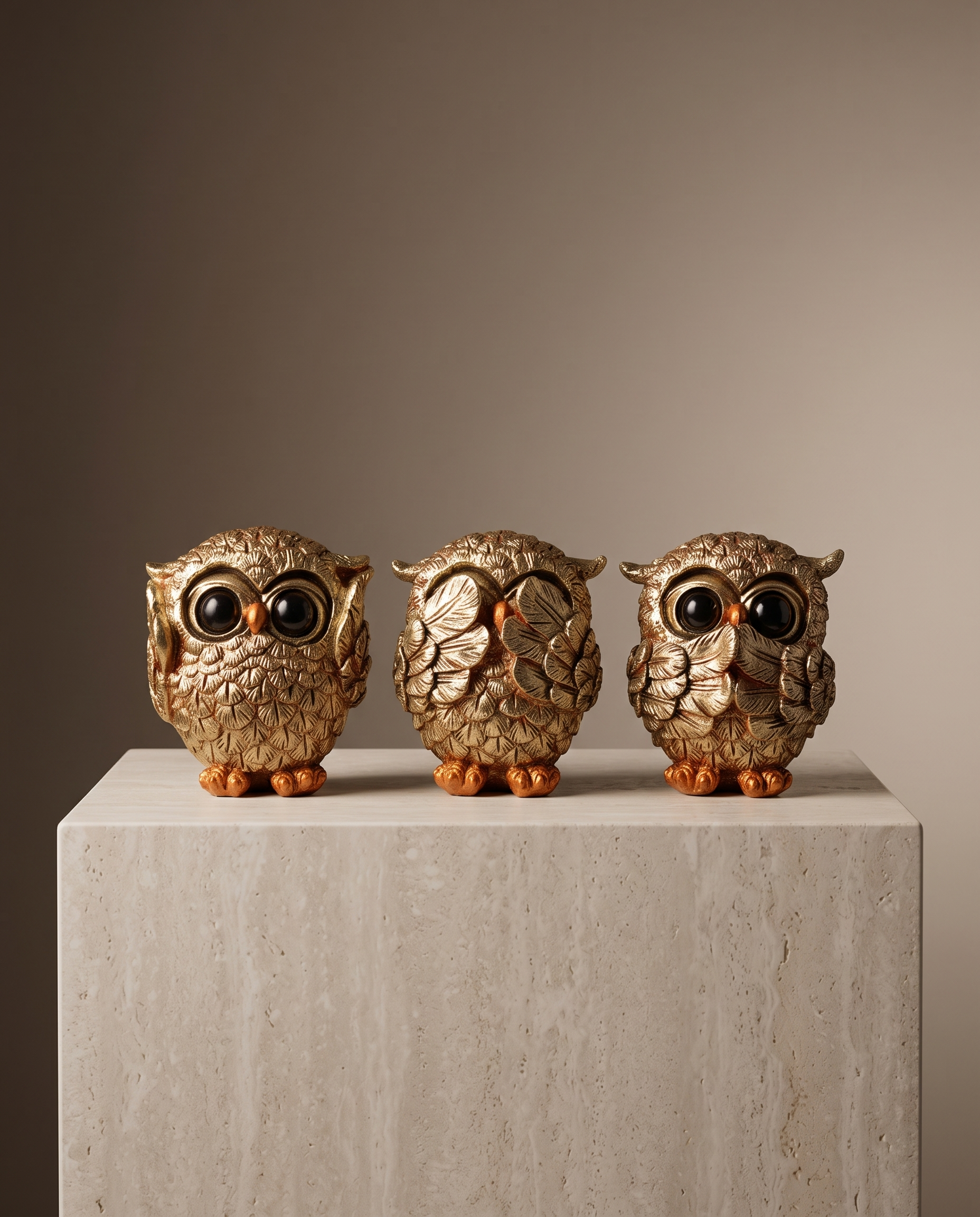 AntiqueCharm owl statues minimalist luxury hero shot