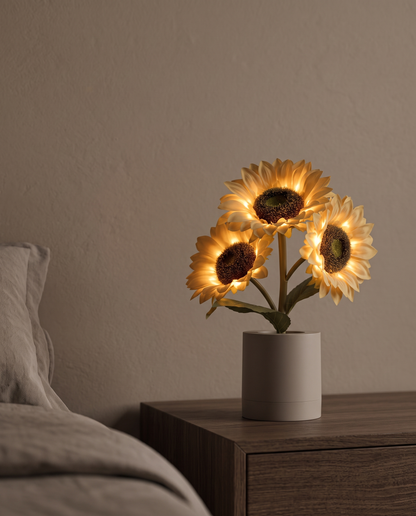 Solarea Bloom LED flower lamp minimalist luxury hero shot