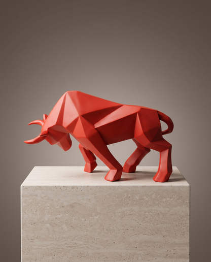 NordicToro bull sculpture minimalist luxury hero shot