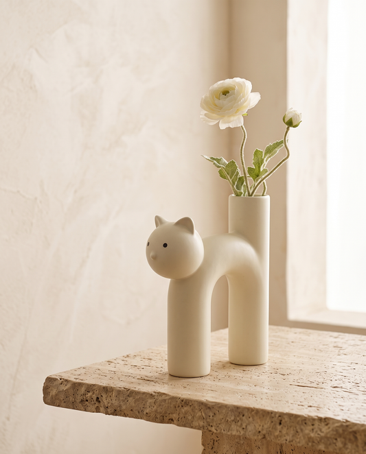 Lareke ceramic vase minimalist luxury hero shot